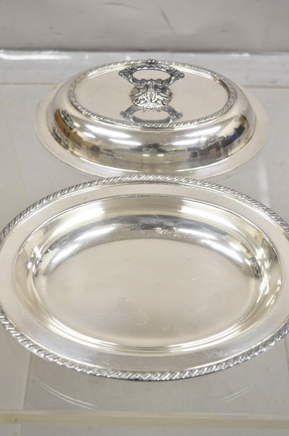 Vintage Melford EPNS Victorian Style Silver Plated Lidded Vegetable Serving Dish