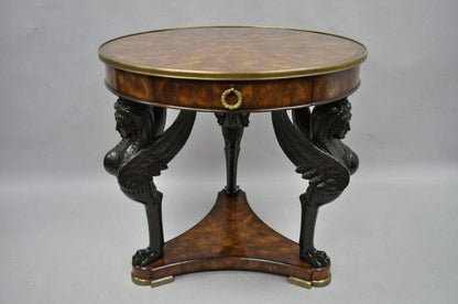 Theodore Alexander Replica Sphinx Monopodiae Round Center Table Egyptian Revival