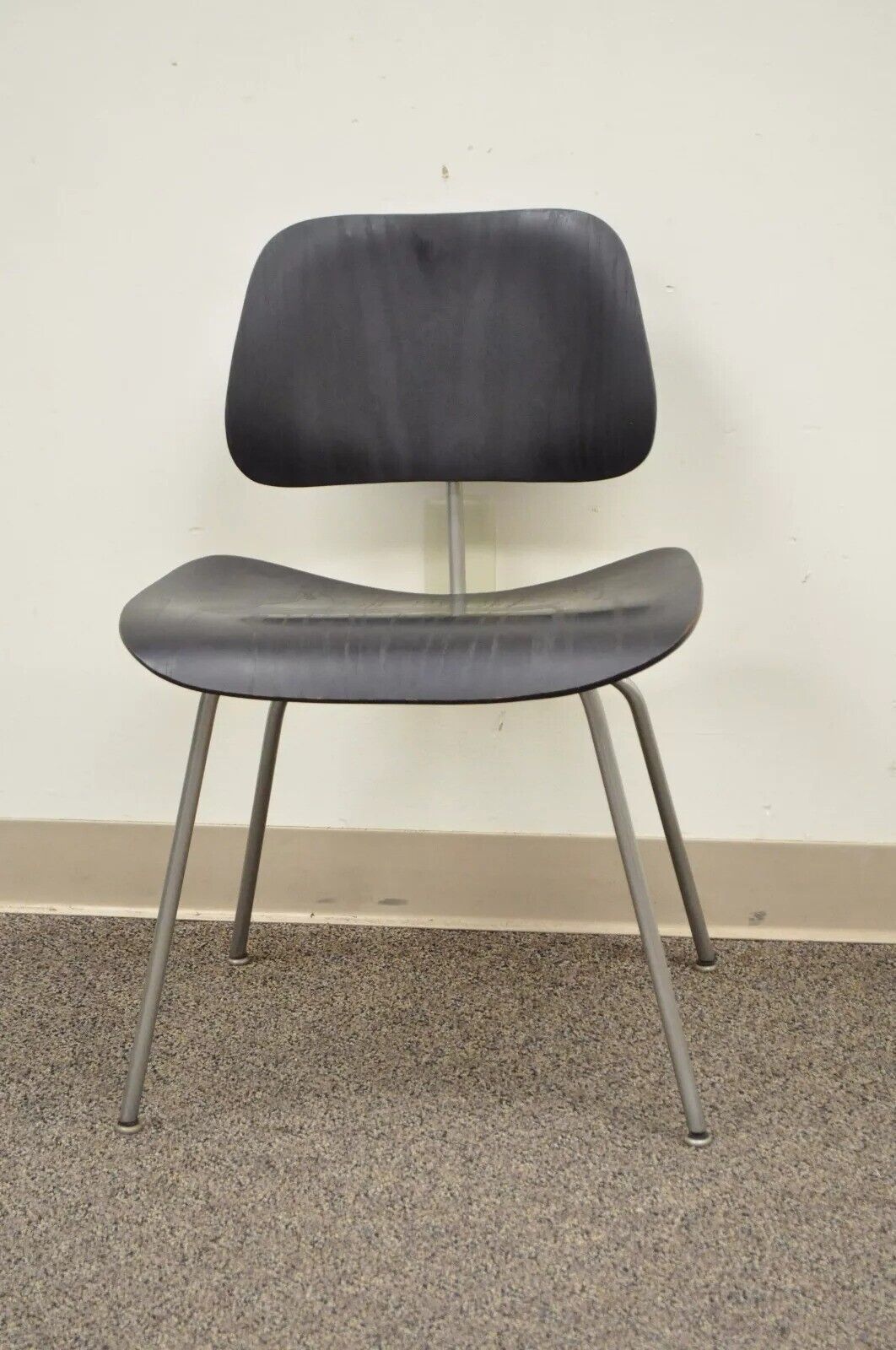 Vintage Herman Miller Eames DCM Ebony Mid Century Modern Dining Side Chair