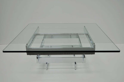 Mid Century Modern Chrome Plated Steel Stacked Coffee Table Paul Mayen Habitat