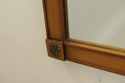 Vintage Toscana Dixon Powdermaker French Regency Style Pecan Wood Wall Mirror