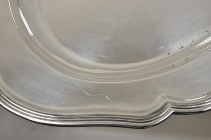 Vintage Wyler NY English Edwardian Silver Plated Oval Deep Serving Platter Tray