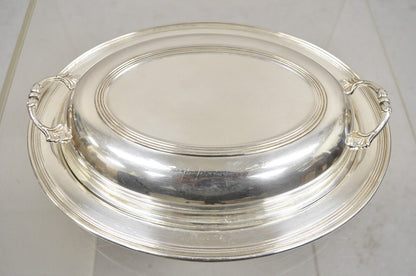 Vintage Sheffield Silver Co USA Silver Plated Lidded Vegetable Serving Dish