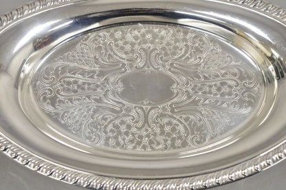 Vintage Eton Victorian Style Small Oval Silver Plated Trinket Dish