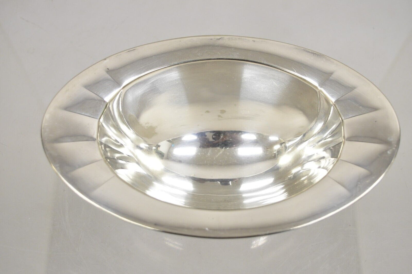 Vintage Community Plate 6987 Small Oval Silver Plated Nut Dish Bowl