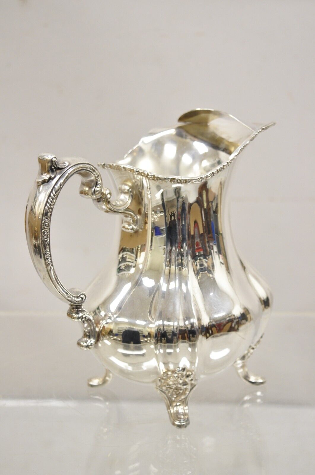 Lancaster Rose by Poole 401A EPCA Silver Plated Water Pitcher