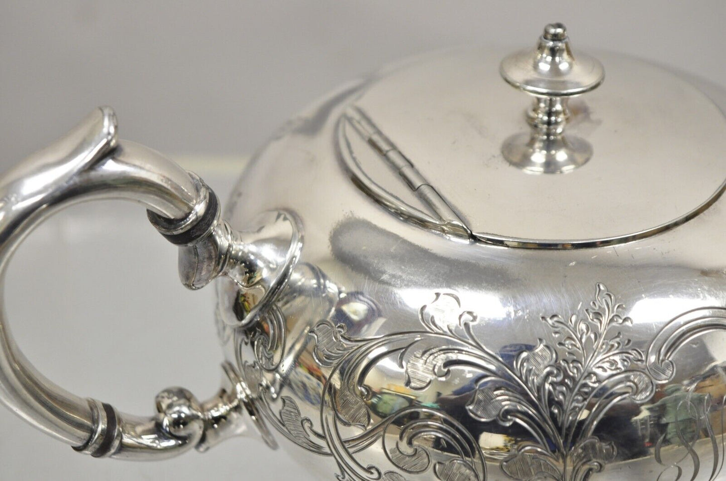 Vintage Sheffield Brimet Gladwin 2 Pint Silver Plated Victorian Tea Pot