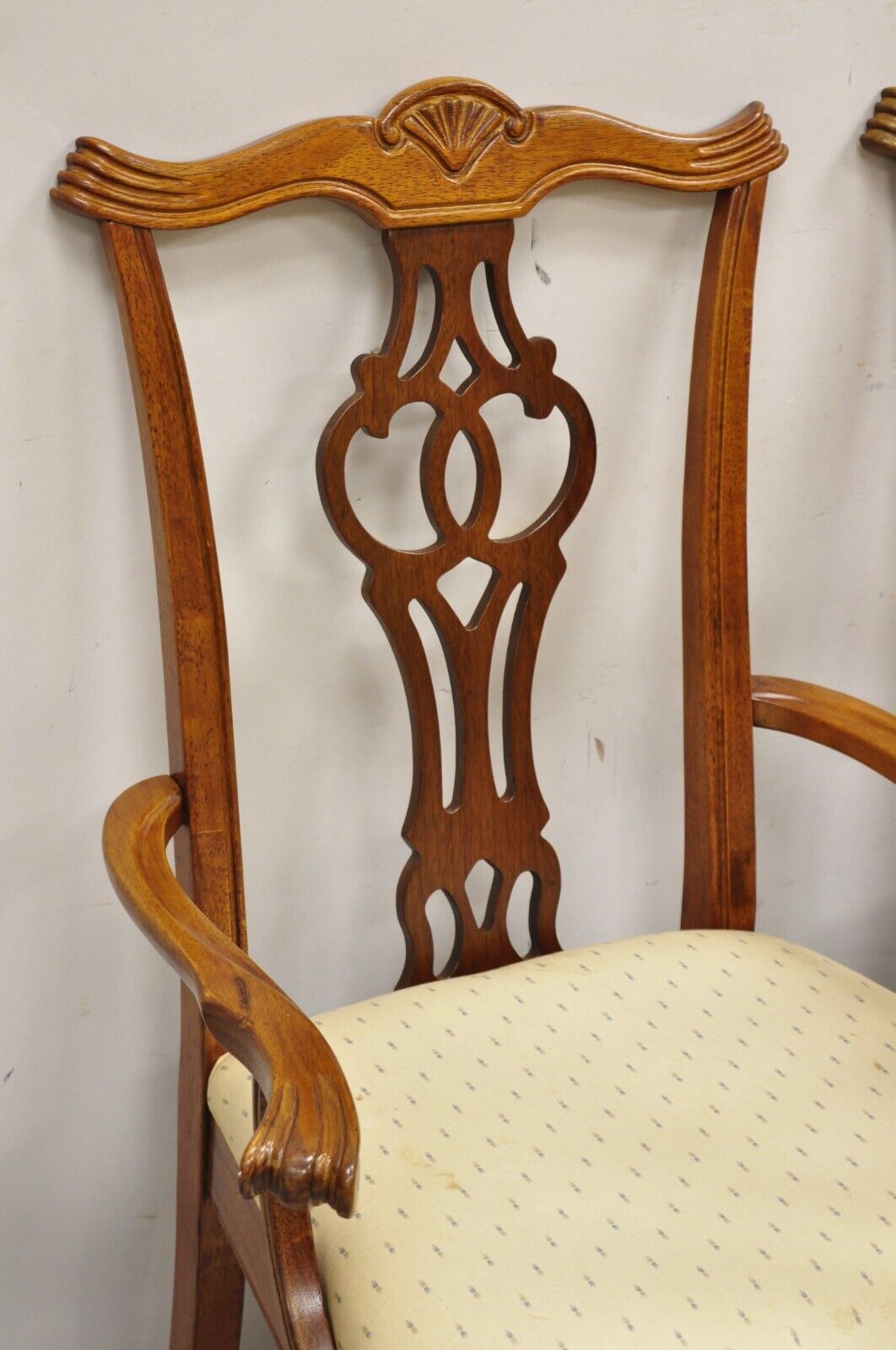 Chippendale Style Mahogany Ball and Claw Dining Chairs by Henry Link - Set of 6