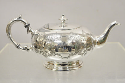 Vintage Sheffield Brimet Gladwin 2 Pint Silver Plated Victorian Tea Pot