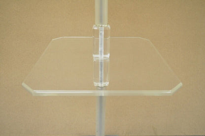 Vintage Mid Century Modern Clear Lucite Occasional Accent Floor Lamp Side Table