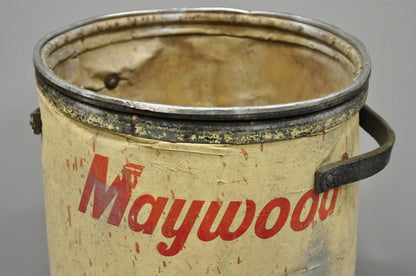 Antique Maywood Packaging Sicilian Olives Large 22" Packaging Drum Advertising