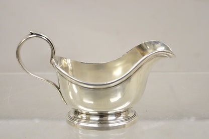 Vintage Christofle Victorian Silver Plated Small Sauce Gravy Boat with Handle