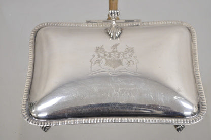 Vintage English Victorian Silver Plated Silent Butler Crumb Catcher