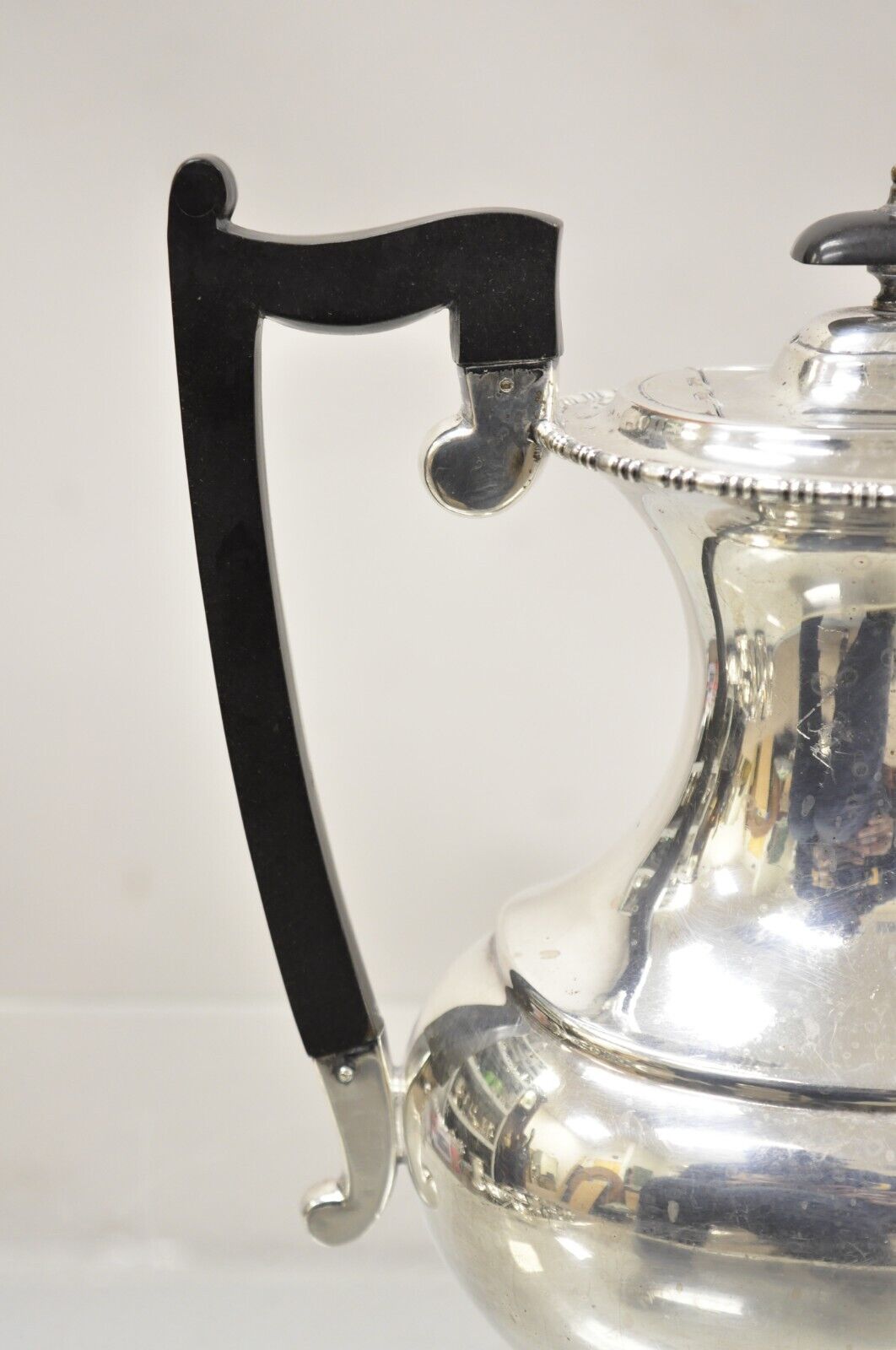 English Victorian Sheffield James Ramsay Dundee Silver Plated Coffee Tea Pot