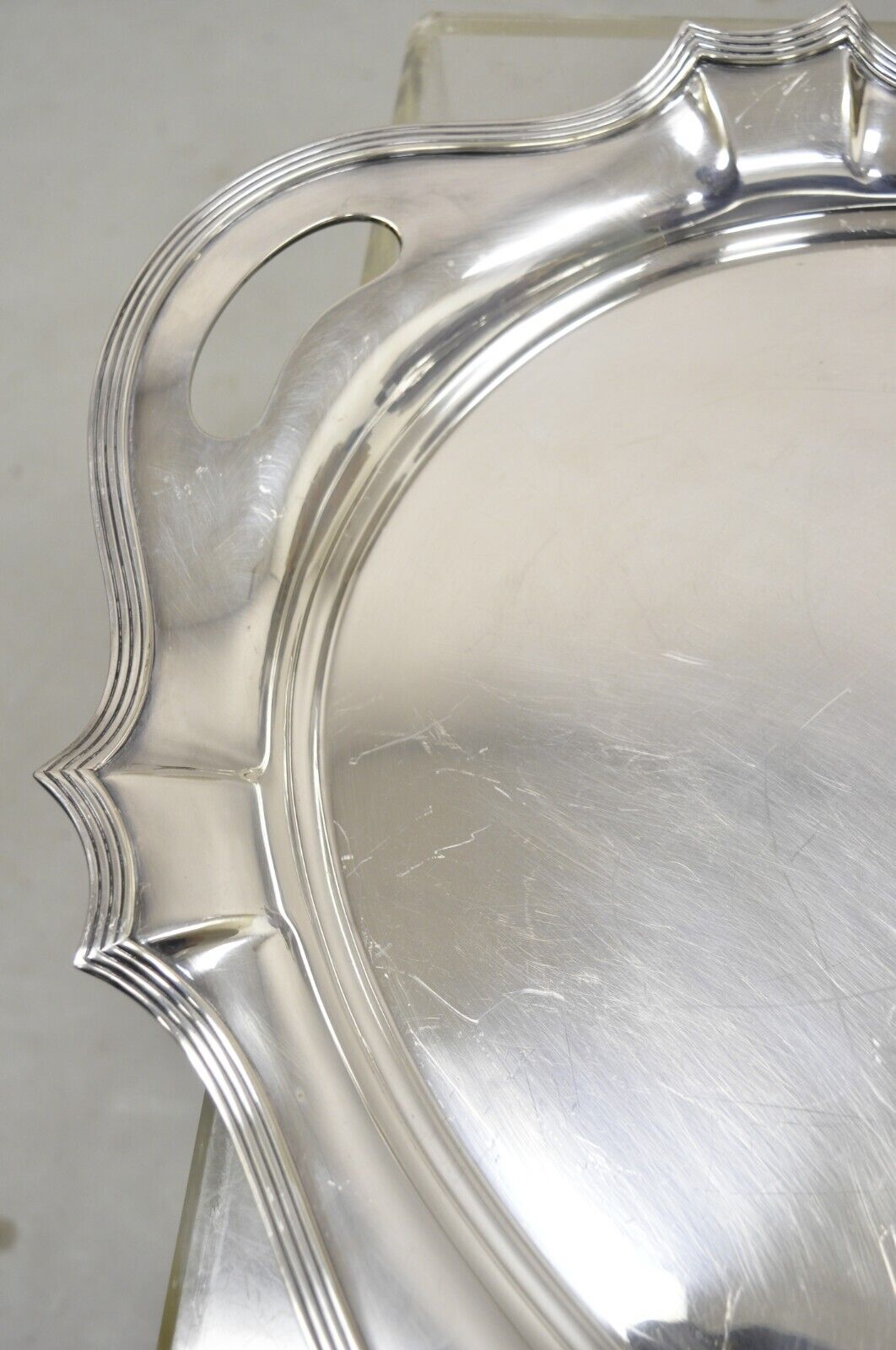 Vintage Gorham Y1038 Art Deco Silver Plated Twin Handle 25" Platter Tray