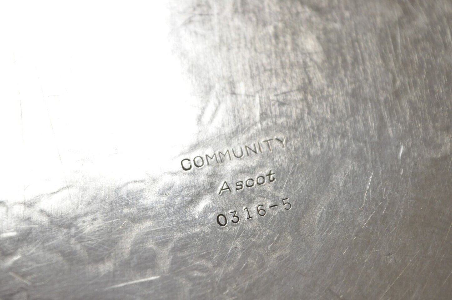 Vintage Community Ascot 0316-5 Pierced Gallery Silver Plate Serving Platter Tray