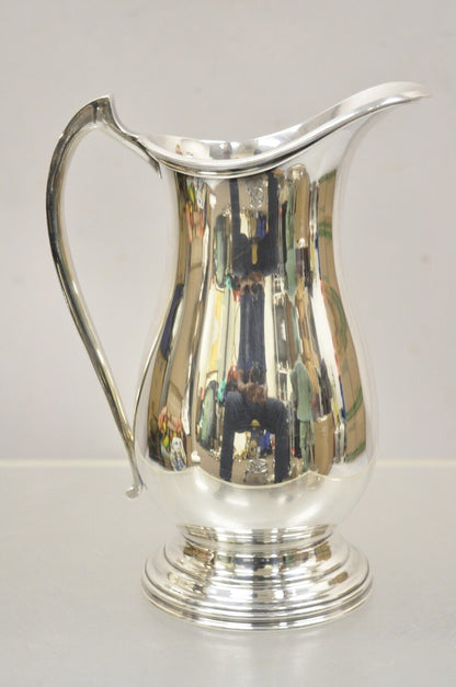 Antique Silver Plated Victorian Water Pitcher By The Sheffield Silver Co