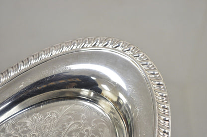Vintage Eton Victorian Style Small Oval Silver Plated Trinket Dish