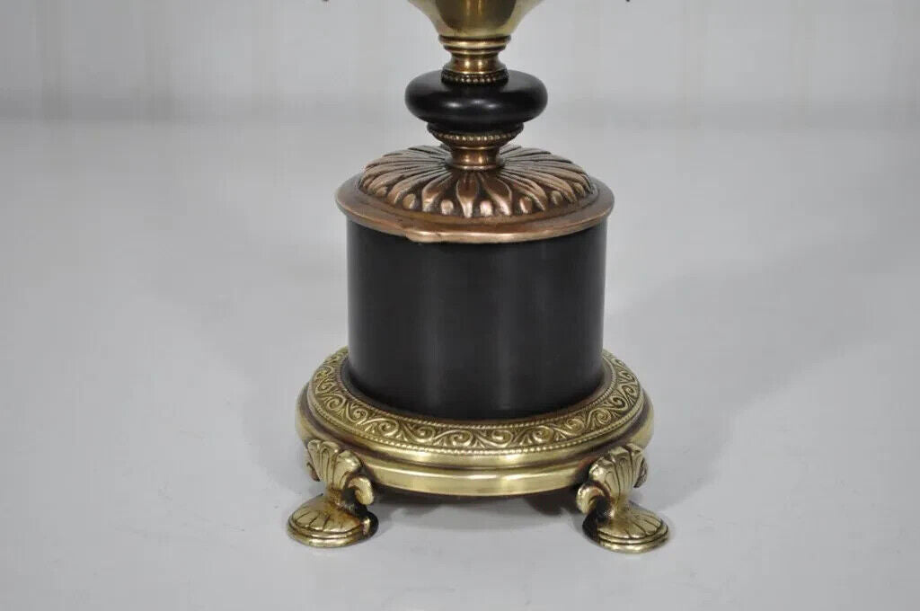 Vintage French Empire Style Small Bronze Urn Form Boudoir Vanity Table Lamp