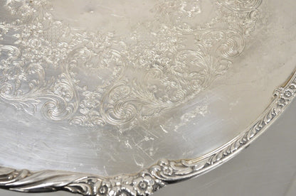 Vintage Heritage 1847 Rogers Bros. 9426 Round Silver Plated Platter Tray