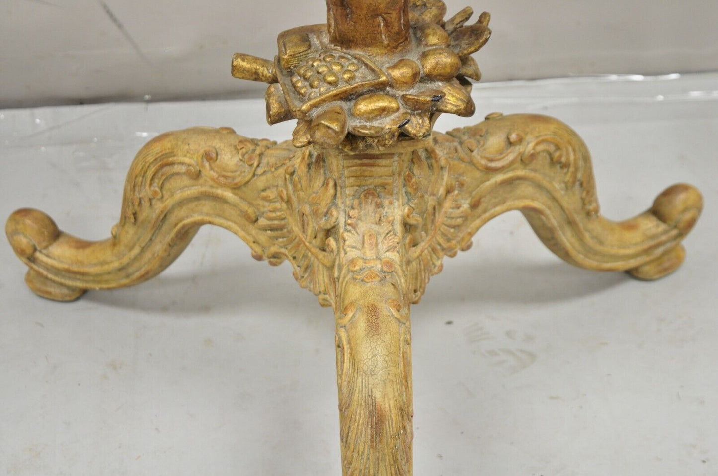 Maitland Smith Italian Grotto Style Branch and Bird Figural Pedestal Side Table