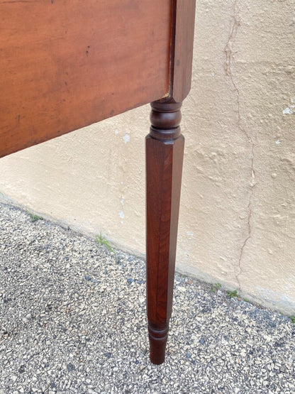 Antique Primitive Colonial Cherry Walnut Tall Schoolmasters Desk Stand Table