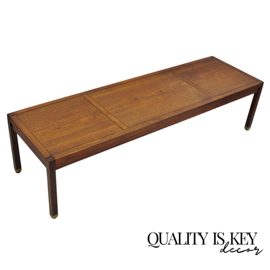 Vintage Mid Century Modern Teak Wood Danish Style 60" Rectangular Coffee Table