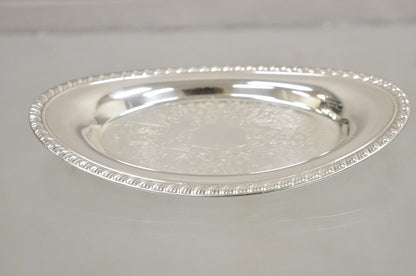 Vintage Eton Victorian Style Small Oval Silver Plated Trinket Dish