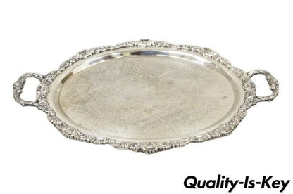 Vintage EPCA Bristol Silver by Poole 73 16 Silver Plated Oval Platter Tray