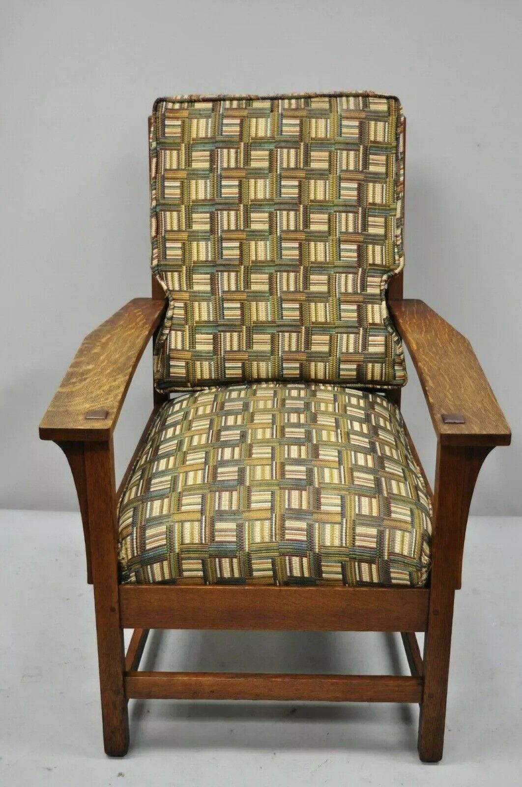 L & JG Stickley Mission Oak Arts & Crafts Lounge Arm Chair Spring Seat Cushion