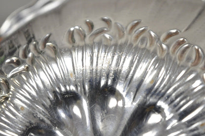 Vintage Wilcox International Silver 5635 Silver Plate Sunflower Tulip Fruit Bowl