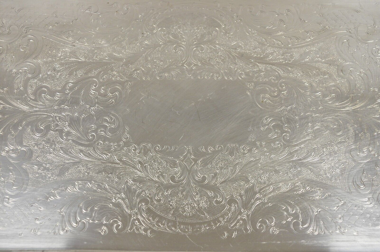 Vintage FB Rogers Silver Co 1338 Victorian Style Silver Plated Narrow Tray