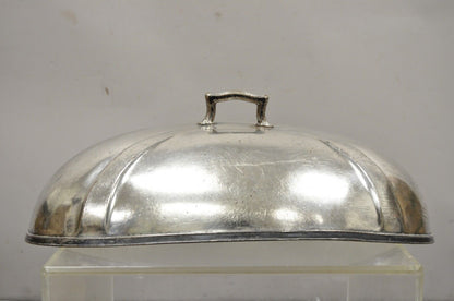 Antique Hotel McAlpin International Silver Co Silver Soldered Serving Meat Dome