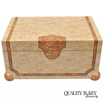 Robert Marcius Casa Bique Tessellated Stone Trunk Box Coffee Table Chest