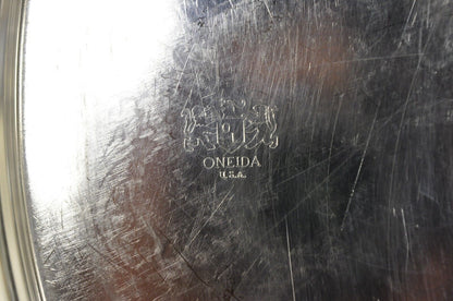 Oneida USA 12" Round Victorian Style Serving Platter Tray