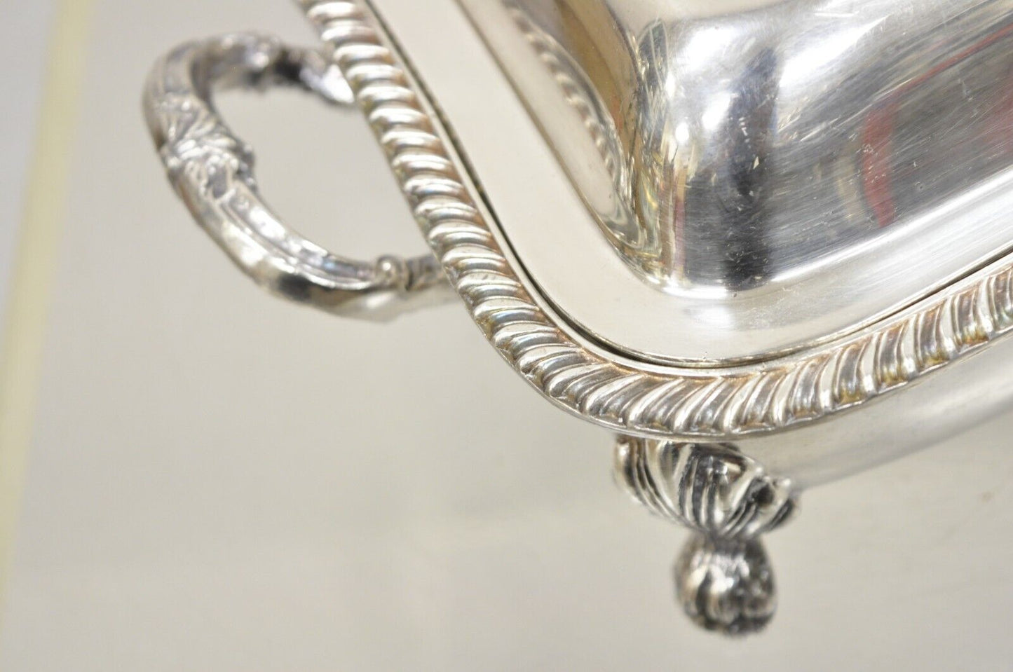 English Sheffield Victorian Silver Plated Lidded Food Warmer Serving Platter