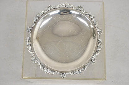 Vintage Old English Silver Plated by Poole 15" Round Serving Platter Tray