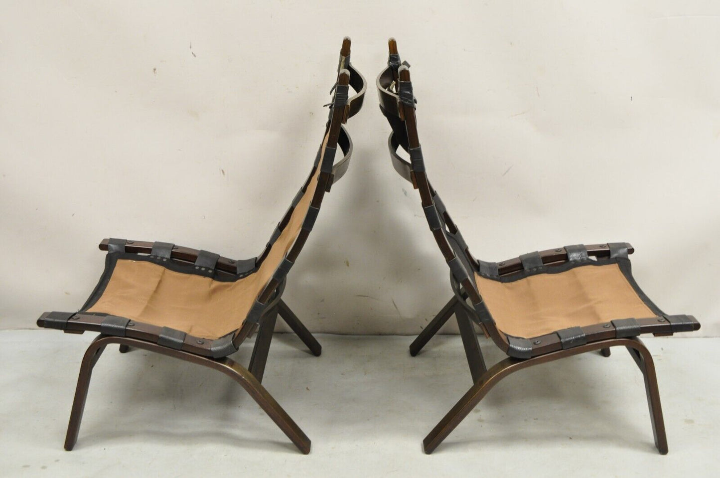 Farstrup Mobler Miljø Scandinavian Modern Bent Beechwood Lounge Chairs - a Pair