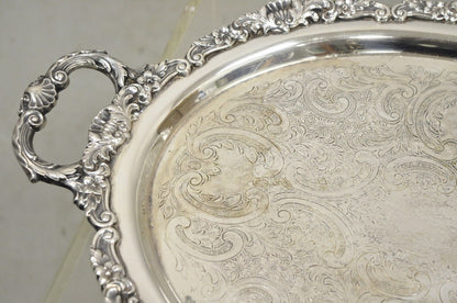 Vintage EPCA Bristol Silver by Poole 73 16 Silver Plated Oval Platter Tray