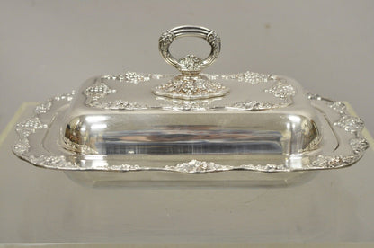 Oneida Silver Plated Grape Vine Regency Style Covered Serving Dish