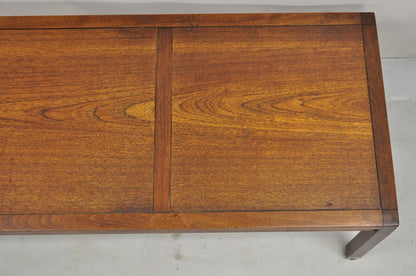 Vintage Mid Century Modern Teak Wood Danish Style 60" Rectangular Coffee Table