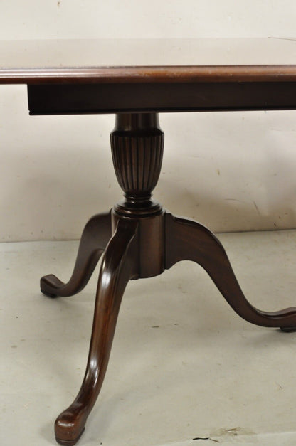 Thomasville Duncan Phyfe Mahogany Double Pedestal Base Dining Table w/2 leaves