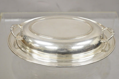 Vintage Sheffield Silver Co USA Silver Plated Lidded Vegetable Serving Dish