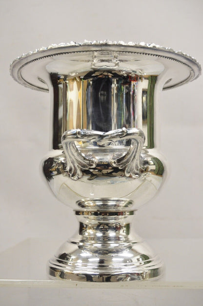 Victorian Silver Plated Twin Branch Handle Trophy Cup Champagne Ice Bucket