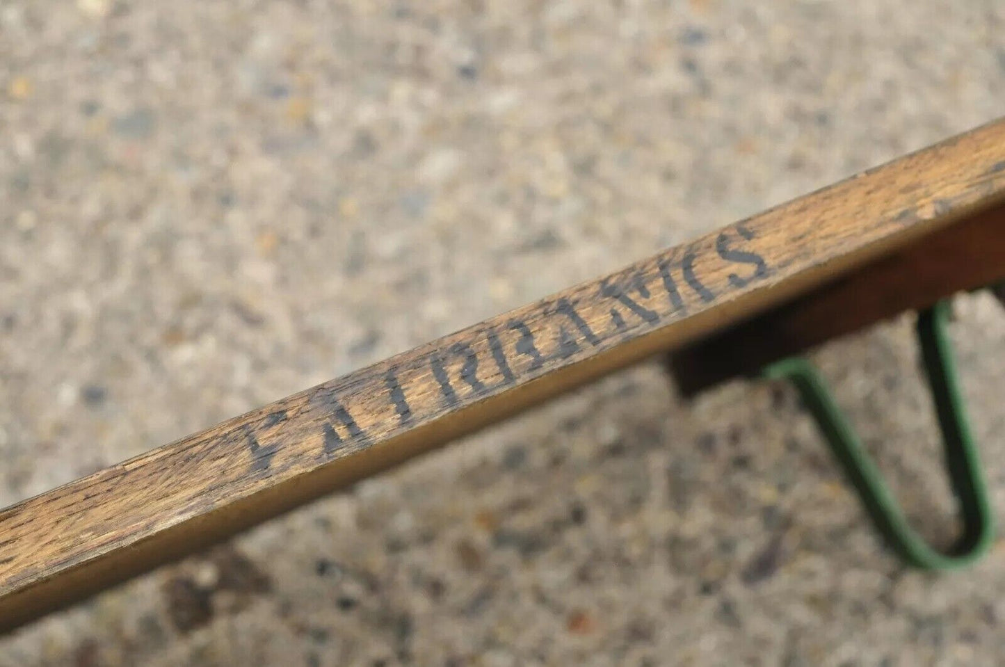 Vintage Fairbanks American Industrial Wood Iron Factory Work Cart Coffee Table B