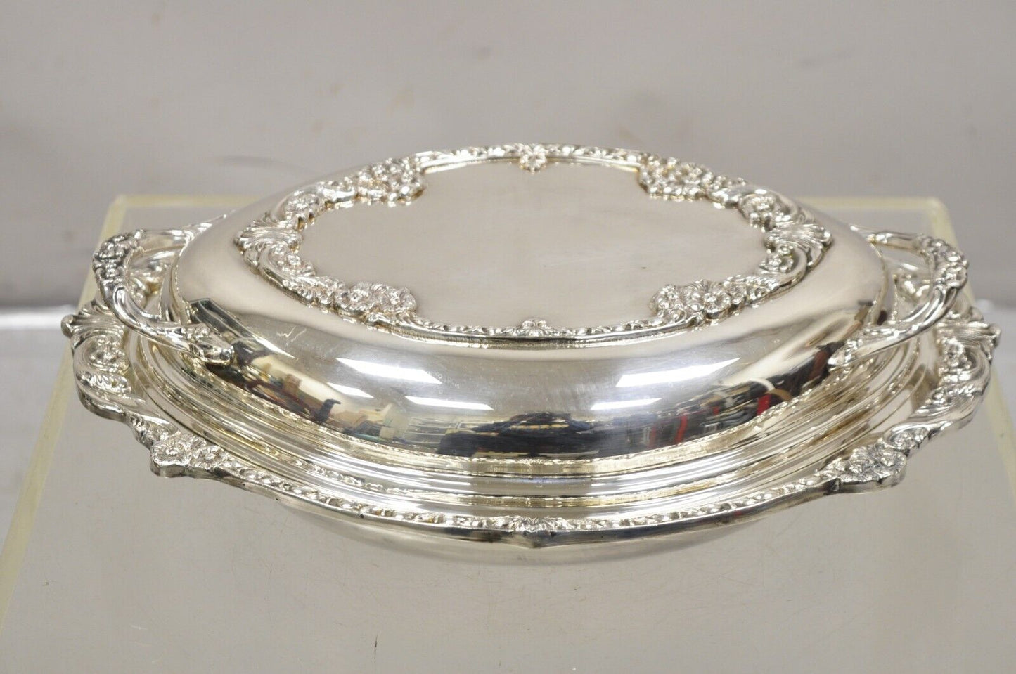 Vintage Sheridan English Regency Lidded Silver Plated Vegetable Casserole Dish