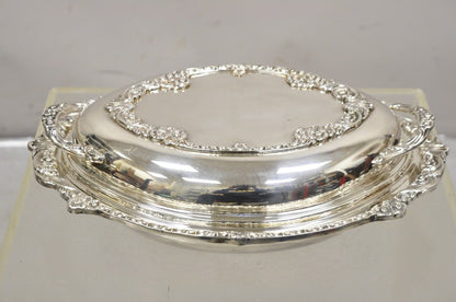 Vintage Sheridan English Regency Lidded Silver Plated Vegetable Casserole Dish