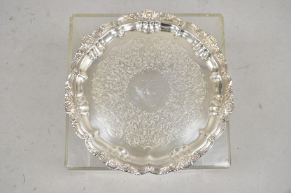 Vintage EPCA Silverplate by Poole 3216 Round Platter Tray - Engraved