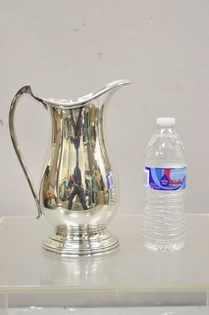 Antique Silver Plated Victorian Water Pitcher By The Sheffield Silver Co