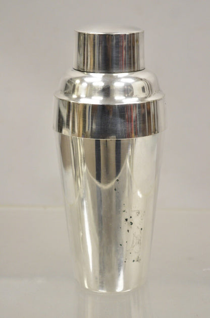 Vintage GM Co. Silver Plated Art Deco Cocktail Bar Martini Shaker